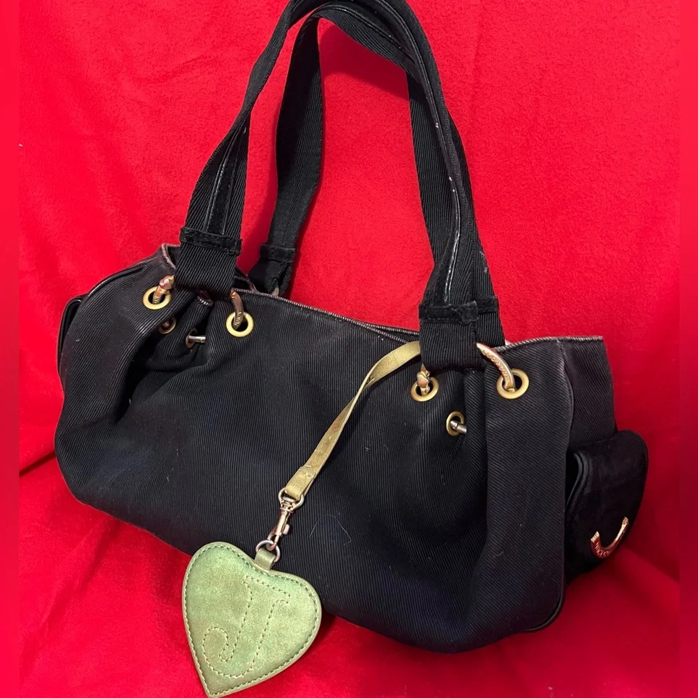 Juicy Couture black bag purse with mirror - Picture 1 of 2